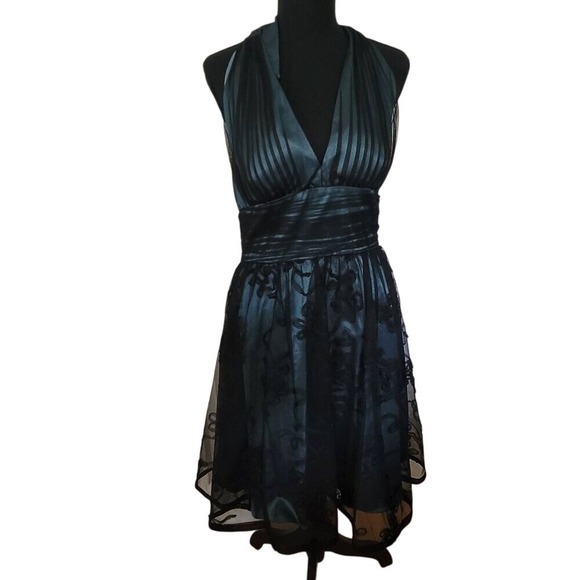 Coldwater Creek Dresses & Skirts - Coldwater Creek Women 12P Halter Cocktail Dress Whimsgoth Y2K‎ Formal Vintage
